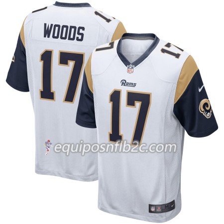 Camiseta Hombre NFL Los Angeles Rams Robert Woods 17 Nike Blanco